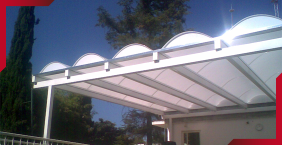 marquesina tipo domo